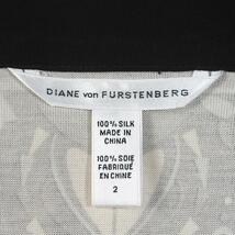 ダイアンフォンファステンバーグ DIANE von FURSTENBERG ラップワンピース ロング 総柄 シルク100% 絹 レディース 2　_画像8