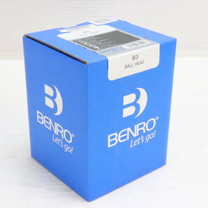 未開封・未使用品★BENRO ベンロ B3 BALL HEAD ボールヘッド 自由雲台 B-3 水準器付 カメラアクセサリー 撮影 固定 雲台 カメラ用品 S127の画像2