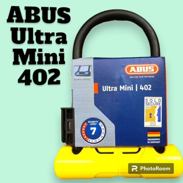 ABUS Ultra Mini 402/150HB 160 SH34 アブス 通勤通学におすすめのU字ロック！ 