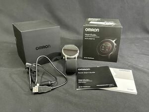 【O22-30】OMRON オムロン ウェアラブル血圧計 手首式 HeartGuide HCR-6900T-M 取扱説明書 稼働品