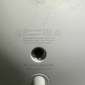 【O3-36】Google Nest Cam 屋内用 電源アダプター式 セキュリティカメラ 付属品なし 動作未確認の画像5