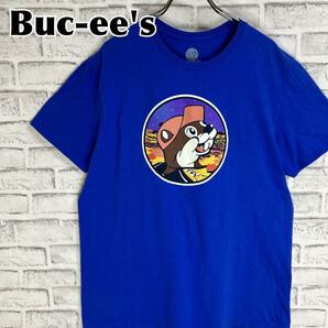 Buc-ee's バッキーズ センターロゴ 両面デザイン Tシャツ 半袖 輸入品 春服 夏服 海外古着 企業 ガソリンスタンド コンビニエンスストア