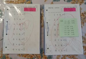 ◎使用済み教材◎ 公文 算数 ２A 260枚