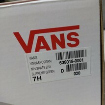 supreme vans era シュプリーム バンズ エラ 25.5センチ　スニーカー　未使用品_画像6