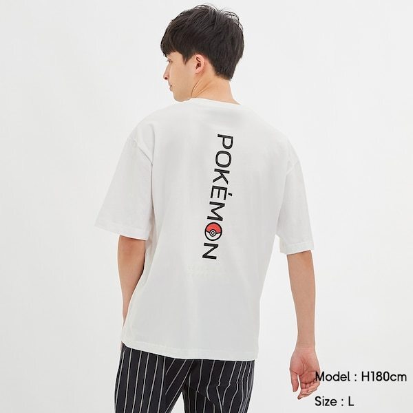 完売品★GU★ユニクロ★コットンビッグTシャツ (5分袖) POKEMON ICY 1/ポケモン★Sサイズ(Mサイズ相当)