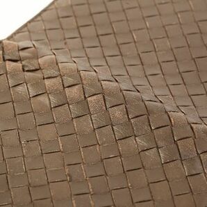 BOTTEGA VENETA ボッテガヴェネタ イントレチャート レザー 手帳カバー ブラウン #21439の画像4