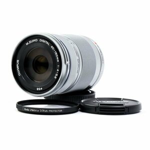 OLYMPUS オリンパス M.ZUIKO DIGITAL 40-150mm F4-5.6 58mm シルバー デジタル一眼レフ カメラ レンズ 動作未確認 現状品 #36835