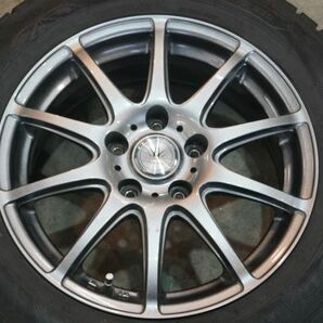 A 送料無料 美品 16 5H114.3 6.5J+48 グッドイヤー スタッドレス 205/60R16 ノア ヴォクシー ステップワゴン ビアンテ アクセラ プレマシーの画像4