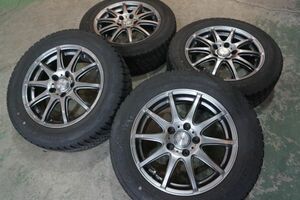 A 送料無料 美品 16 5H114.3 6.5J+48 グッドイヤー スタッドレス 205/60R16 ノア ヴォクシー ステップワゴン ビアンテ アクセラ プレマシー