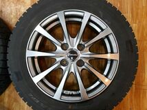 O 送料無料 美品 バリ山 15 4H100 5.5J+43 175/65R15 アクア カローラ フィールダー ヴィッツ ポルテ スペイド フィット キューブ スイフト_画像5