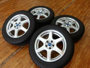 O 送料無料 国産スタッドレス 16 5H100 6.5J+48 205/60R16 レガシィ エクシーガ エクシーガクロスオーバー7 スバル ウィッシュ Zグレード