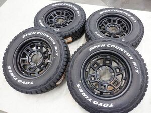 S 送料無料 新作 ゴツゴツ マッドクロス 16 5H139.7 6J+0 トーヨー オープンカントリー RT ホワイトレター 225/70R16 ジムニー シエラ JB74