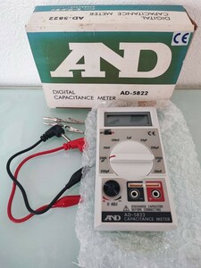 エー・アンド・デイ　DIGITAL CAPACITANCE METER AD-5822 通電のみ確認済み