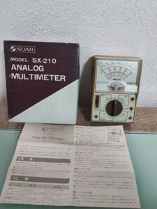 SOAR　ソアー　SX-210　アナログマルチメーター　アナログテスタ　元箱・取説付き　動作未確認　ジャンク品宅急便コンパクト