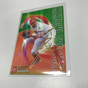 カルビー プロ野球チップス 広島カープ 菊池涼介 金箔サインカード 2019年