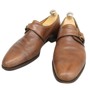 美品 ジョンロブ JOHN LOBB プレステージライン MATTA マッタ シングルストラップ モンク レザー シューズ 7E メンズ