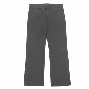 美品 プラダ PRADA 現行ロゴ TAPERED FIT オール ブラック デニム パンツ テーパード ジーンズ 32 ボタンフライ 黒 メンズ 数回使用程度