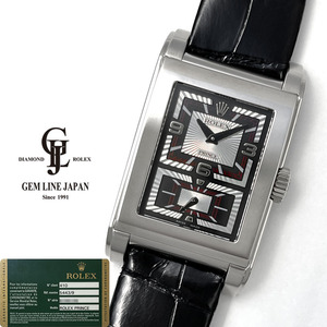 Rolex Cherini Prince 5443/9 D Номер K18WG/Кожа красавиц Гала -Гала мужские ручные часы