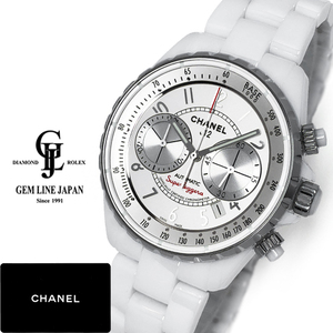 ギャラ付 シャネル J12 スーパーレッジェーラ H3410 白セラミック 41ｍｍ メンズ 自動巻 腕時計