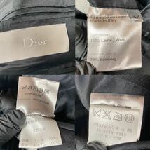 Dior HOMME ディオールオム クリスチャンディオール スモーキングジャケット テーラードジャケット タキシード 黒 08AW (44) 8H3122180687_画像10