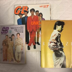 GB 1989年7月号 ユニコーン表紙 付録完備（徳永英明 MINI BOOK / レベッカ表紙SONG BOOK)