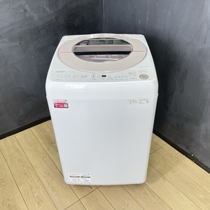 送料無料 シャープ 全自動電気洗濯機 【中古】動作保証 SHARP ES-GV7G-P 2023年製 7kg C /57039