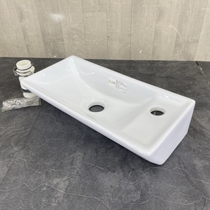 壁掛手洗器 【中古】美品 TOTO トートー L40D NW1 手洗い器 洗面ボウル 住宅設備 ホワイト / 57077の画像1