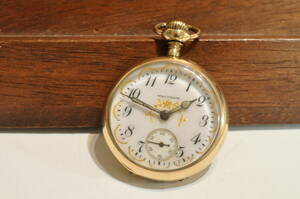 【1円スタート！】Waltham ウォルサム ファンシー 金張りケース 1912年 小型 懐中時計 アンティーク 手巻き 機械式
