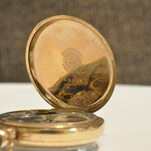 【1円スタート！】Waltham ウォルサム ファンシー 金張りケース 1912年 小型 懐中時計 アンティーク 手巻き 機械式の画像9