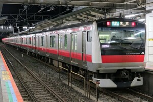 ☆[1-4033]鉄道写真:JR E233系(京葉線)☆KGサイズ