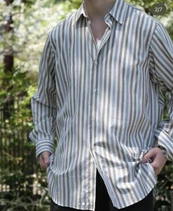 MAATEE&SONS 別注 シャツ kakinoha EX Loose Dress Shirt 柿の葉 長袖シャツ