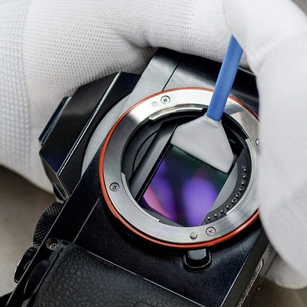 真空パック カメラ センサークリーニング スワブ 綿棒 ２本（フルサイズセンサー用 24mm）ドライ（乾式）& ウエット（湿式） 各１本