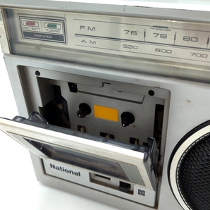 National FM/AMラジオ付きカセット ラジカセ RX-1650 昭和レトロ 1979年 昭和54年 ナショナルの画像7