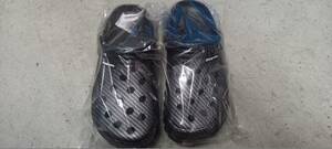 * new goods Snap-on Snap-on Crocs manner carbon pattern print sandals 26cm*