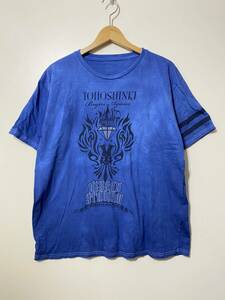 ★ 東方神起 ライブツアー グッズ Begin Again Special Edition in NISSAN STADIUM 半袖 Tシャツ ブルー 青 L 