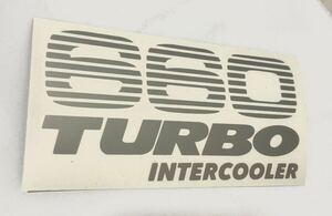 660 TURBO INTERCOOLER ステッカー 縦7cm横13cm スズキ キャリイ エブリイ アルトワークス ジムニー HA36S JB23 JB64 