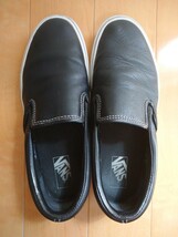 VANS スリッポン レザー 26.5cm 本革 VL98L2 バンズ SLIP ON LEATHER 箱あり_画像6