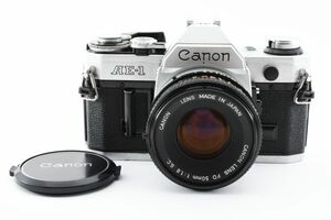 [良品]キヤノン Canon AE-1 一眼レフ 35mm フィルムカメラ ＋ FD 50mm f/1.8S.C. 2121347