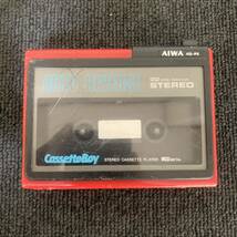 AIWA アイワ カセットボーイ ステレオカセットプレーヤー HS-P2 メタルCassetteBoy red 赤_画像1