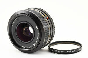 【良品】ミノルタ MINOLTA New MD NMD 35mm f/2.8 Wide Angle MF Lens マニュアルフォーカス 8179
