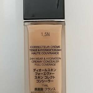 【U10852】 残量9割 Dior ディオール コンシーラー ディオールスキン フォーエバースキンコレクト 11ml 1.5N 中古現状渡しの画像2