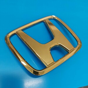 HONDA GOLD EMBLEM ホンダ ゴールドエンブレム VIP LUGUXUY CUSTOM ビップ ラグジュアリー カスタム 12.3cm ⅹ 10cm