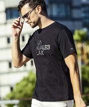 ウノピゥウノウグァーレトレ ブラック XLサイズ 1piu1uguale3 RELAX 半袖 Ｔシャツ ust-24001 20代 30代 40代 メンズ プレゼント 春 夏_画像1