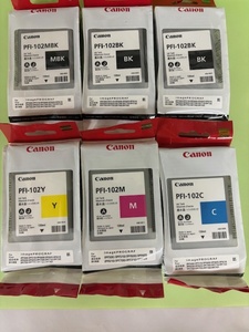 Canon キャノン インクタンク PFI-102BK×2個・ PFI-102MBK×1個・ PFI-102Y×1個・ PFI-102M×1個・PFI-102C×1個 6本セット 期限切れ