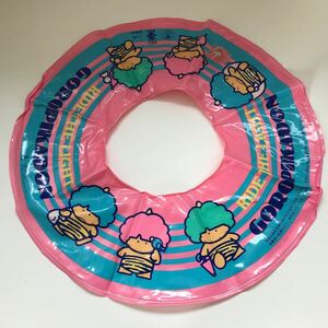  не использовался товар надувной круг ослабленное крепление . Sanrio старый Logo goropika Don Takara 50cm 1 человек для воздух винил детский Showa Retro неиспользуемый товар море бассейн 1983