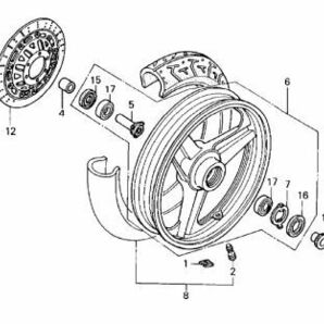 MC15 VTZ 純正 F キャリパーシール 送料250円～ VTZ250 フロント ブレーキ ピストンシール VTZ ダストシール VT .166x2の画像4