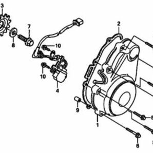 NC42 純正 クラッチ カバー GK CB400 SF クランクカバーガスケット NC39 スーパーフォア NC36 Four NC31 パッキン NC27 CB-1 cb1 .6.my9の画像6