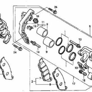 NC31 純正 フロントフォークOHセット 10点 ブッシュ無 CB400 SUPER FOUR サス CB400SF フォークシール スーパーフォア .mn8.kv3の画像7