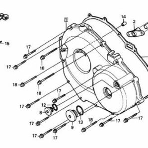 MC22 純正 クラッチ カバーガスケット CBR250RR パッキン MC23 R,クランクカバーガスケット CB250F cbr250 パッキン .kbhの画像2