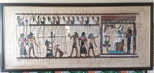 Art hand Auction Painting by unknown artist, Egyptian, large painting with frame, Artwork, Painting, others